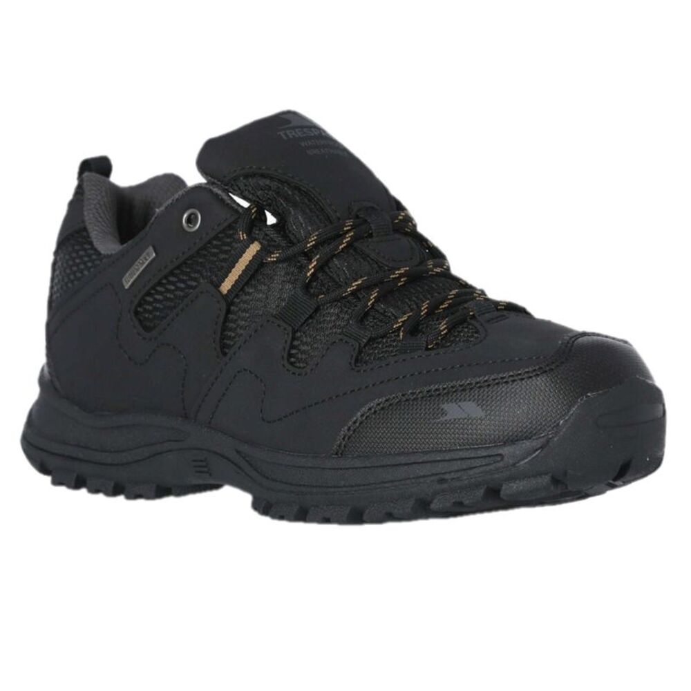 Trespass Mens Finley Low Cut Hiking Shoes / Black